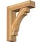 Ekena Millwork Merced Block Rough Sawn Bracket w/ Offset Brace, Western Red Cedar, 6"W x 22"D x 26"H BKT0604X22X26MRC05RWR - alternate 1